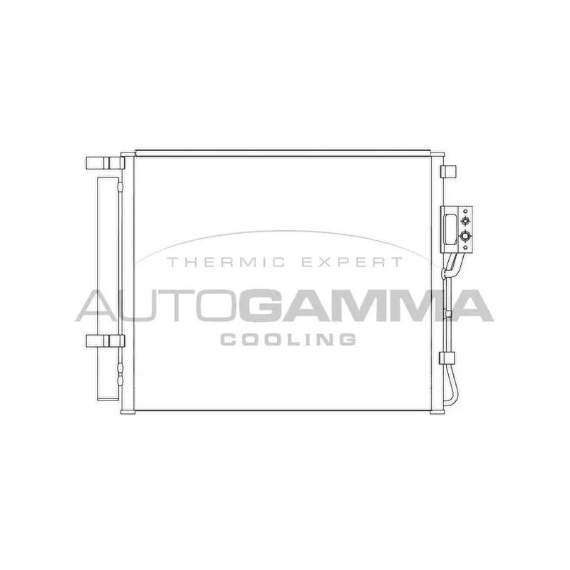 Condenseur, climatisation AUTOGAMMA 105856