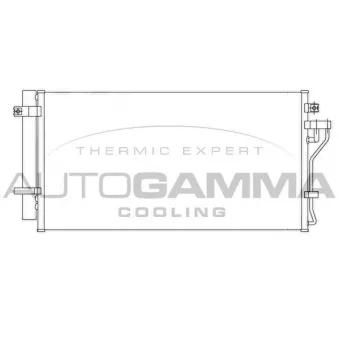 Condenseur, climatisation AUTOGAMMA 105857