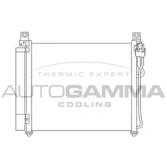 Condenseur, climatisation AUTOGAMMA 105858