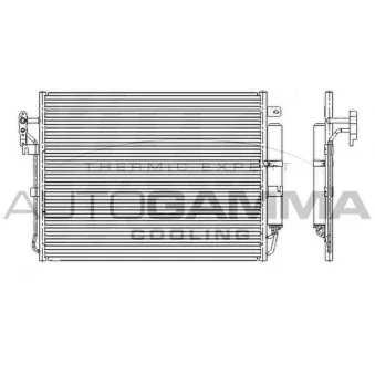 Condenseur, climatisation AUTOGAMMA 105862