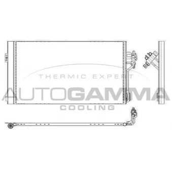 Condenseur, climatisation AUTOGAMMA 105864