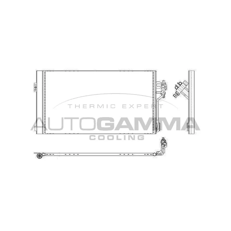 Condenseur, climatisation AUTOGAMMA 105864