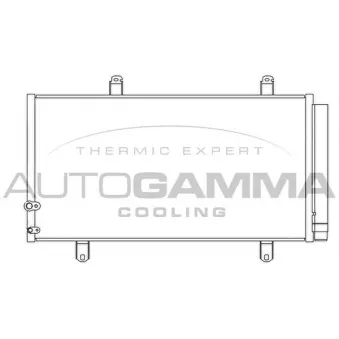 Condenseur, climatisation AUTOGAMMA 105867