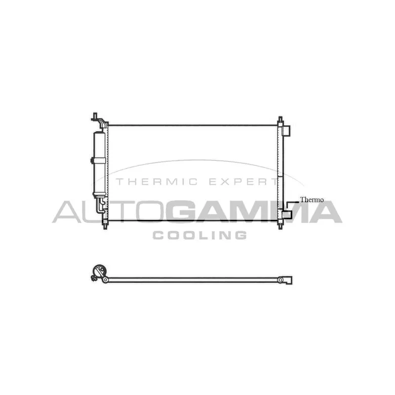 Condenseur, climatisation AUTOGAMMA 105869