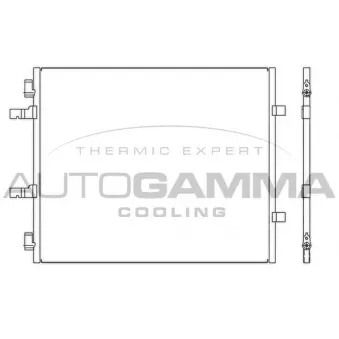 Condenseur, climatisation AUTOGAMMA 105870