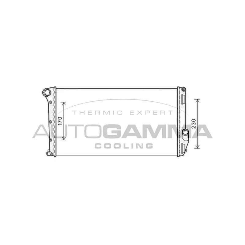Radiateur, refroidissement du moteur AUTOGAMMA 105873