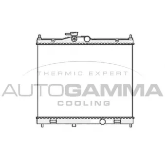 Radiateur, refroidissement du moteur AUTOGAMMA 105875