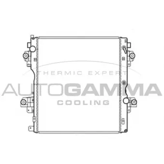 Radiateur, refroidissement du moteur AUTOGAMMA 105878