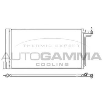 Condenseur, climatisation AUTOGAMMA 105880