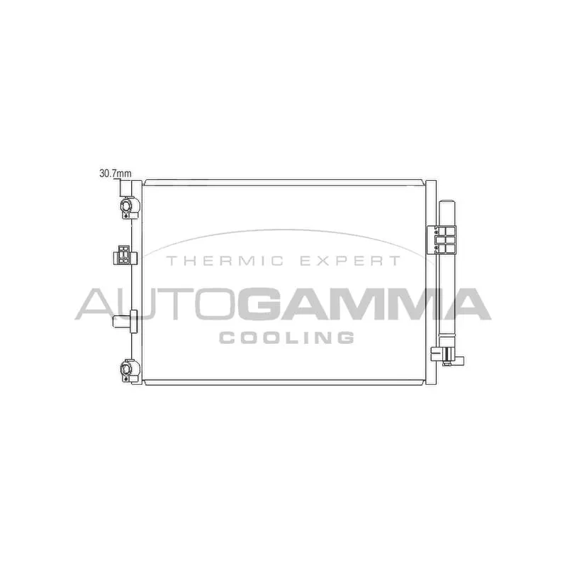 Condenseur, climatisation AUTOGAMMA 105881