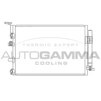 Condenseur, climatisation AUTOGAMMA 105882