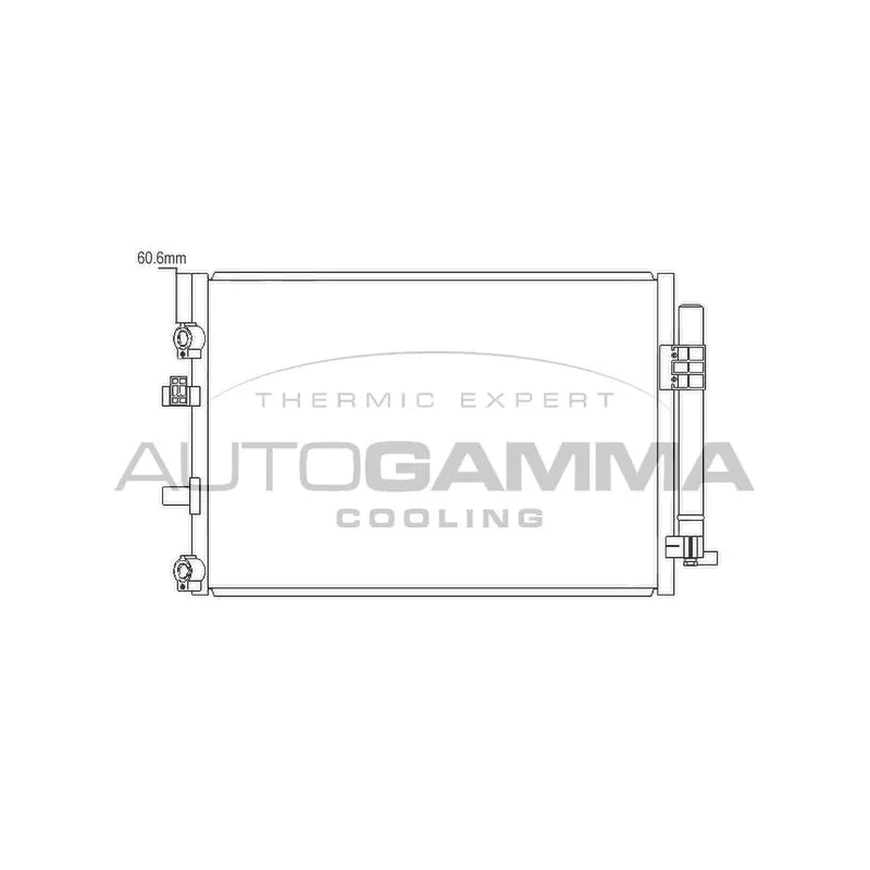 Condenseur, climatisation AUTOGAMMA 105882