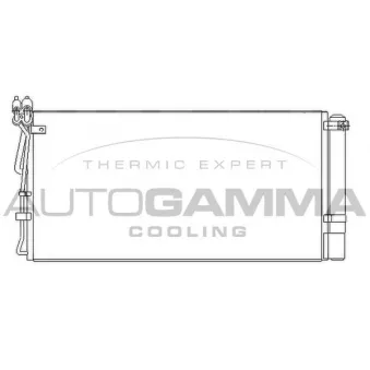 Condenseur, climatisation AUTOGAMMA 105883