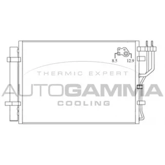 Condenseur, climatisation AUTOGAMMA 105884
