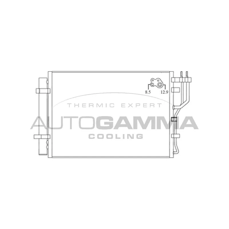 Condenseur, climatisation AUTOGAMMA 105884