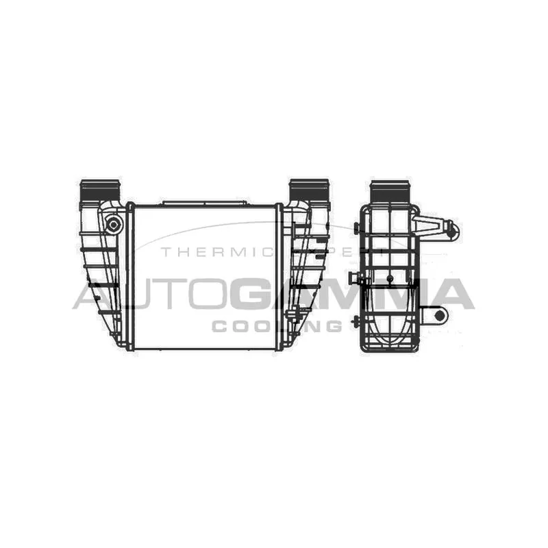 Intercooler, échangeur AUTOGAMMA 105886