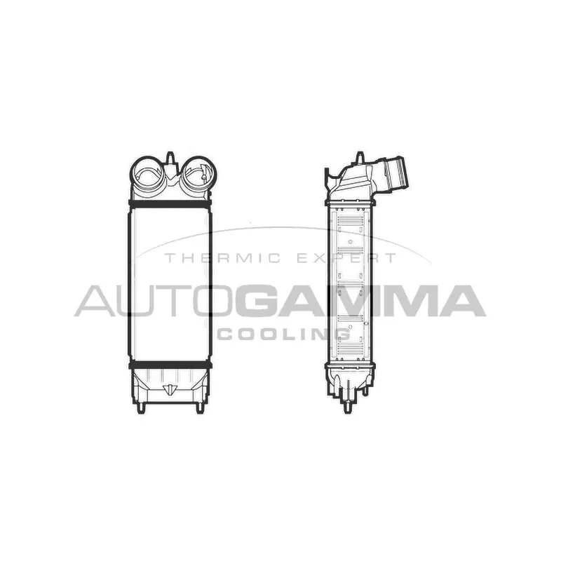 Intercooler, échangeur AUTOGAMMA 105889