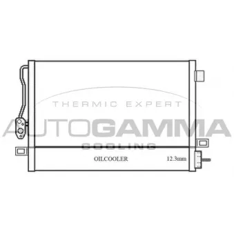 Condenseur, climatisation AUTOGAMMA 105897