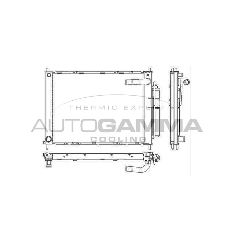 Radiateur, refroidissement du moteur AUTOGAMMA 105901