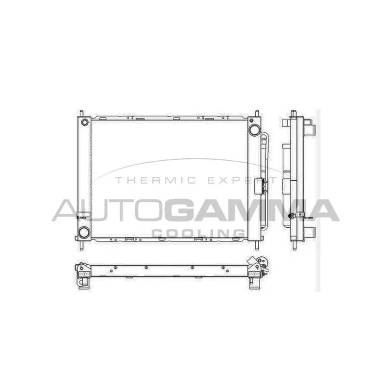 Radiateur, refroidissement du moteur AUTOGAMMA 105902