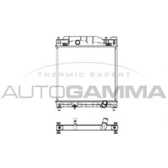 Radiateur, refroidissement du moteur AUTOGAMMA 105904