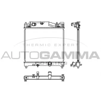 Radiateur, refroidissement du moteur AUTOGAMMA 105905