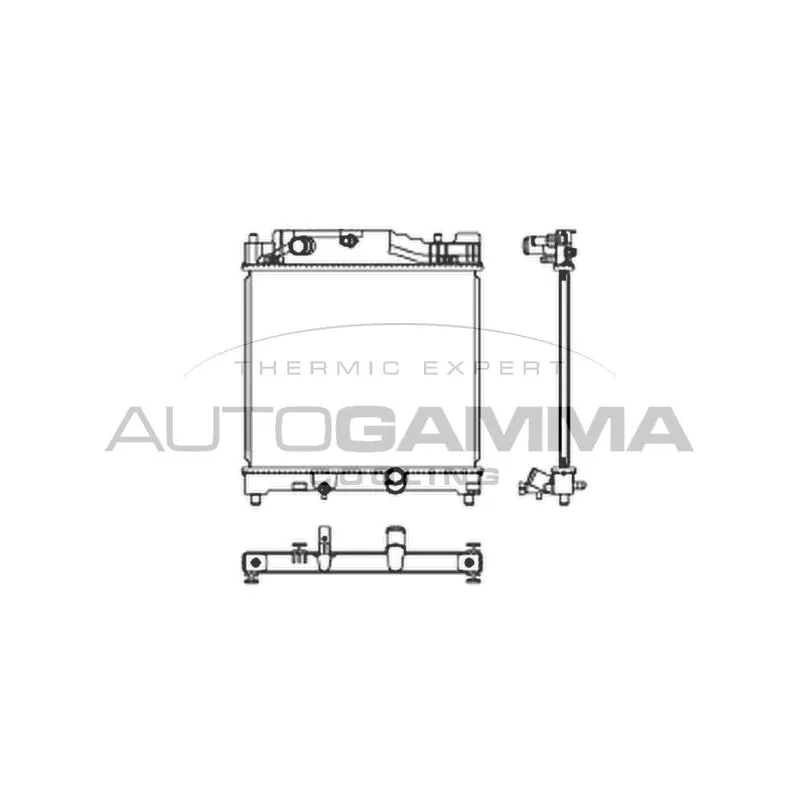 Radiateur, refroidissement du moteur AUTOGAMMA 105905