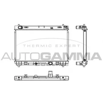 Radiateur, refroidissement du moteur AUTOGAMMA 105908