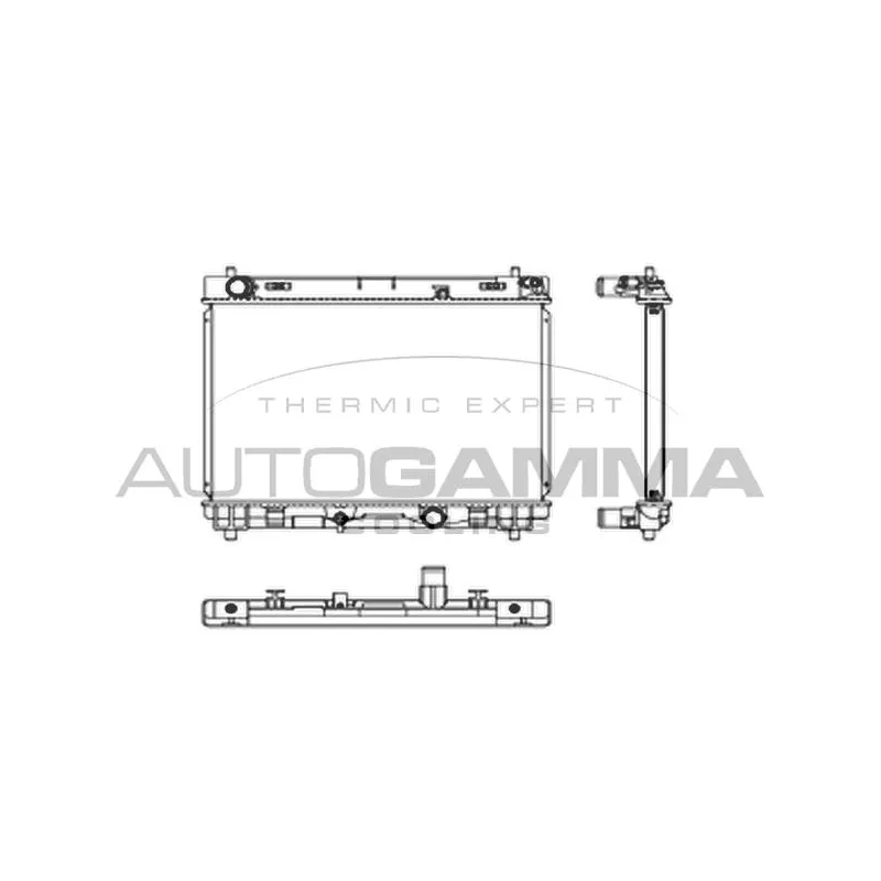 Radiateur, refroidissement du moteur AUTOGAMMA 105908