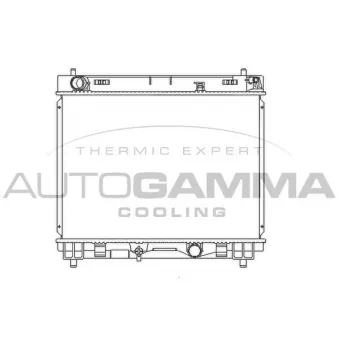 Radiateur, refroidissement du moteur AUTOGAMMA 105909