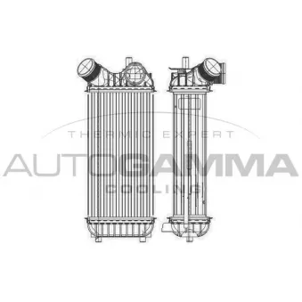 Intercooler, échangeur AUTOGAMMA 105911