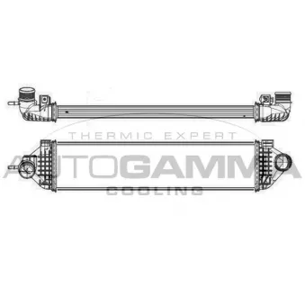 Intercooler, échangeur AUTOGAMMA 105912