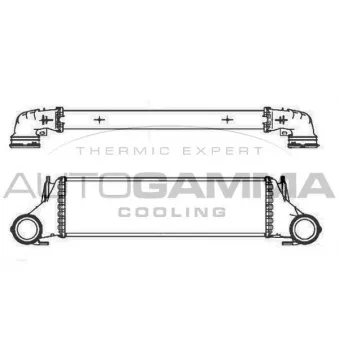Intercooler, échangeur AUTOGAMMA 105914