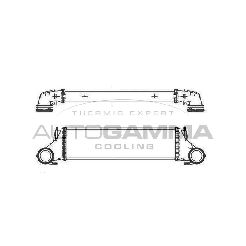 Intercooler, échangeur AUTOGAMMA 105914
