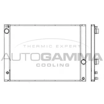 Radiateur, refroidissement du moteur AUTOGAMMA 105915