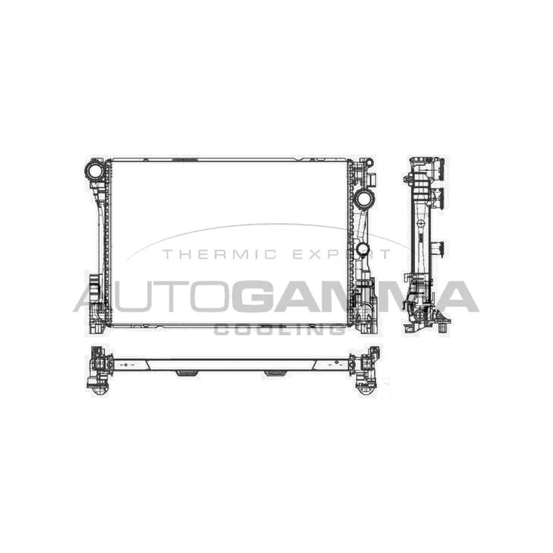 Radiateur, refroidissement du moteur AUTOGAMMA 105916