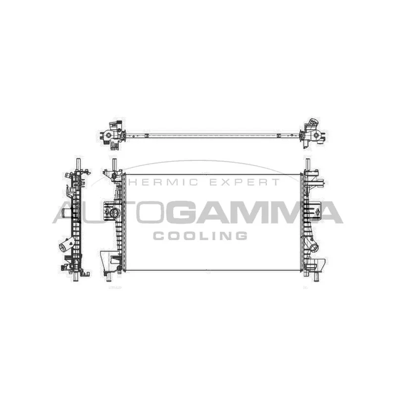 Radiateur, refroidissement du moteur AUTOGAMMA 105917