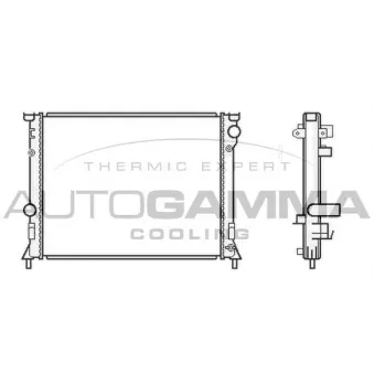 Radiateur, refroidissement du moteur AUTOGAMMA 105918