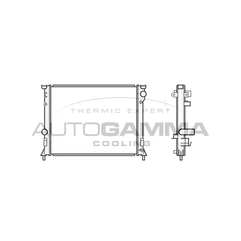 Radiateur, refroidissement du moteur AUTOGAMMA 105918