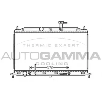 Radiateur, refroidissement du moteur AUTOGAMMA 105920