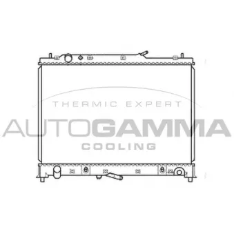 Radiateur, refroidissement du moteur AUTOGAMMA 105921