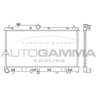 Radiateur, refroidissement du moteur AUTOGAMMA 105927