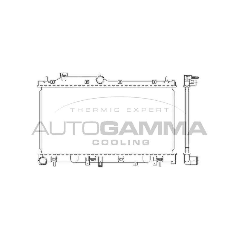 Radiateur, refroidissement du moteur AUTOGAMMA 105927