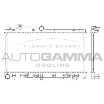 Radiateur, refroidissement du moteur AUTOGAMMA 105928