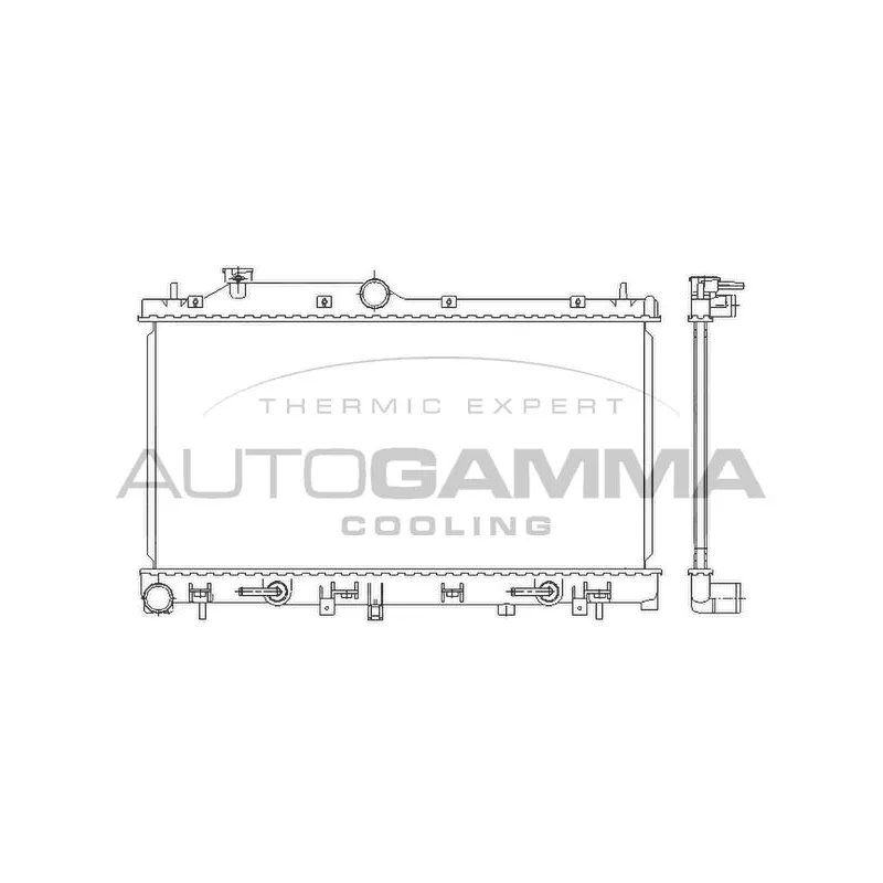 Radiateur, refroidissement du moteur AUTOGAMMA 105928