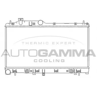 Radiateur, refroidissement du moteur AUTOGAMMA 105929