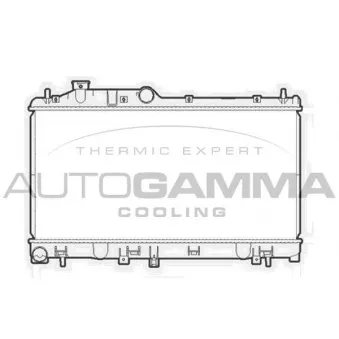 Radiateur, refroidissement du moteur AUTOGAMMA 105931