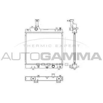 Radiateur, refroidissement du moteur AUTOGAMMA 105934