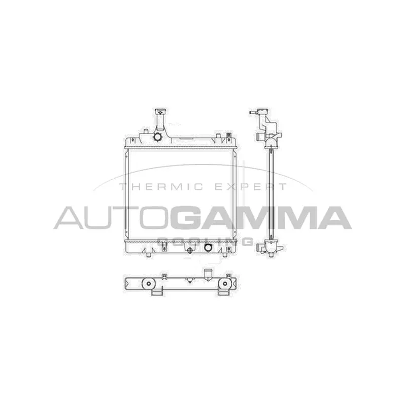Radiateur, refroidissement du moteur AUTOGAMMA 105934