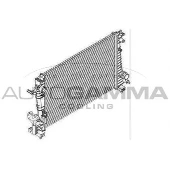 Radiateur, refroidissement du moteur AUTOGAMMA 105937